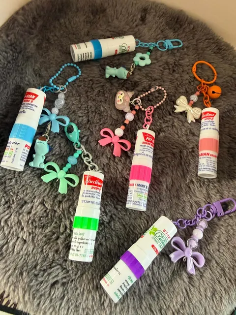 Inhaler charm keychain