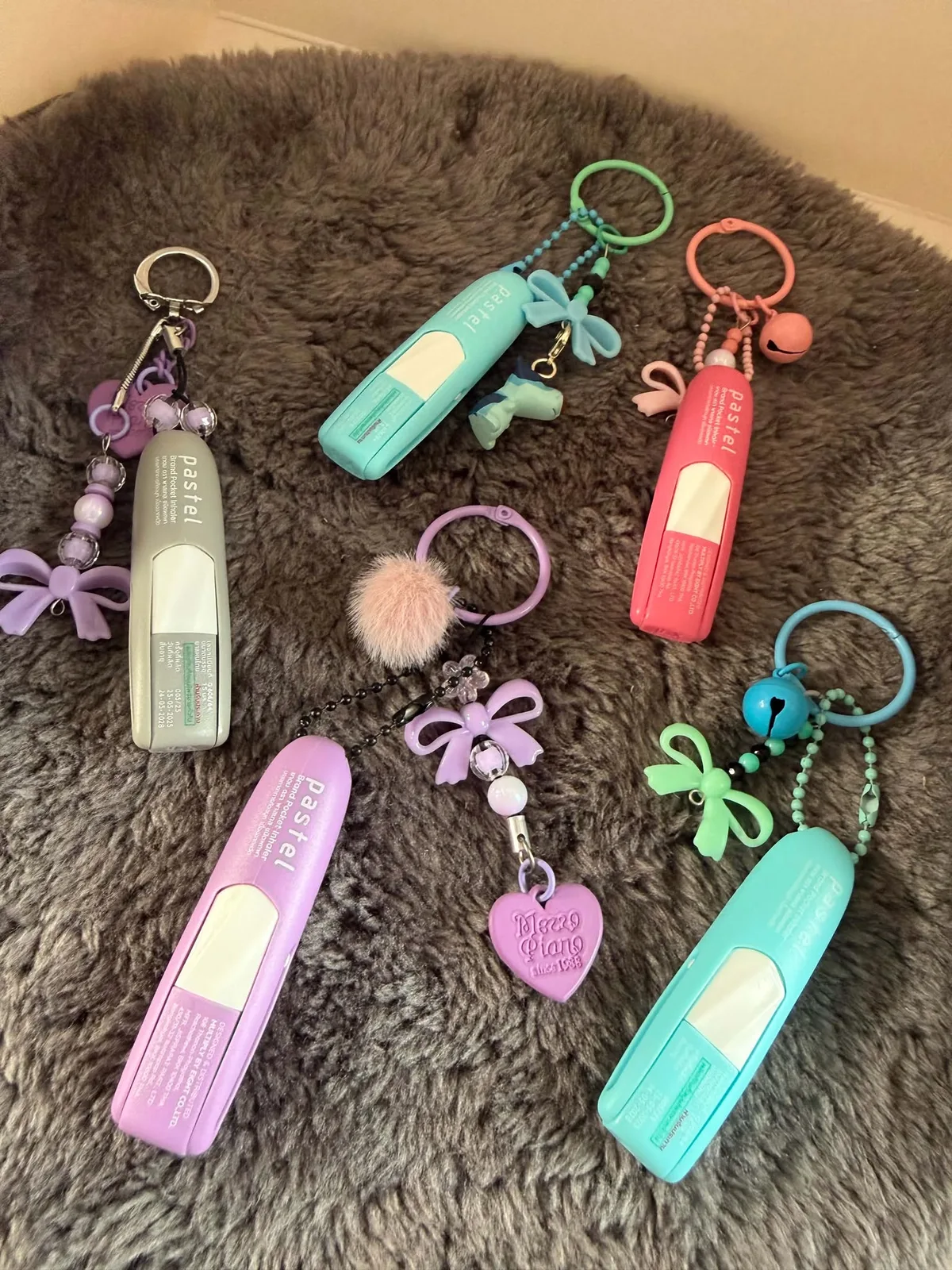 Pastel pocket inhaler charm