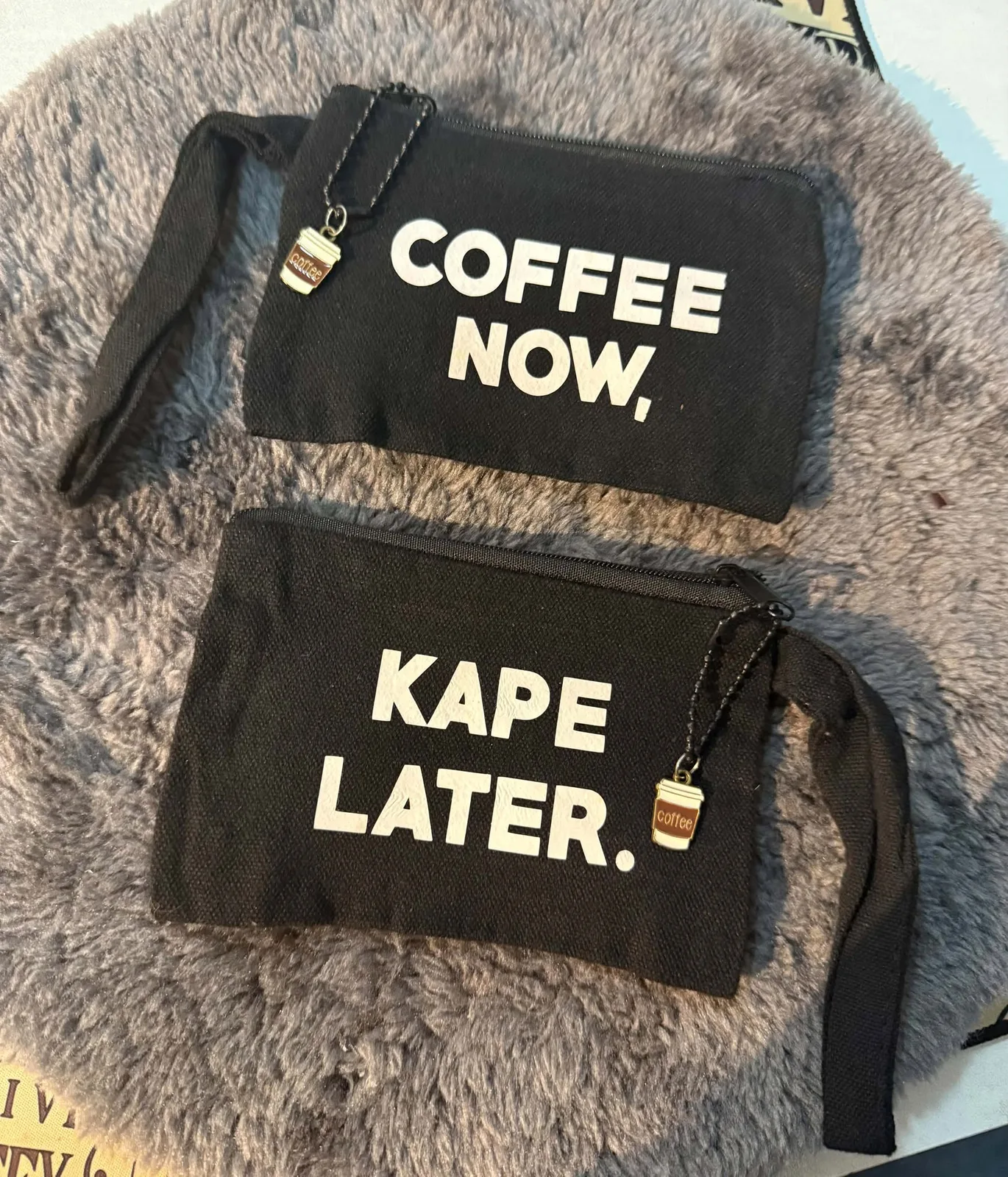 Coffee now / Kape later pouch