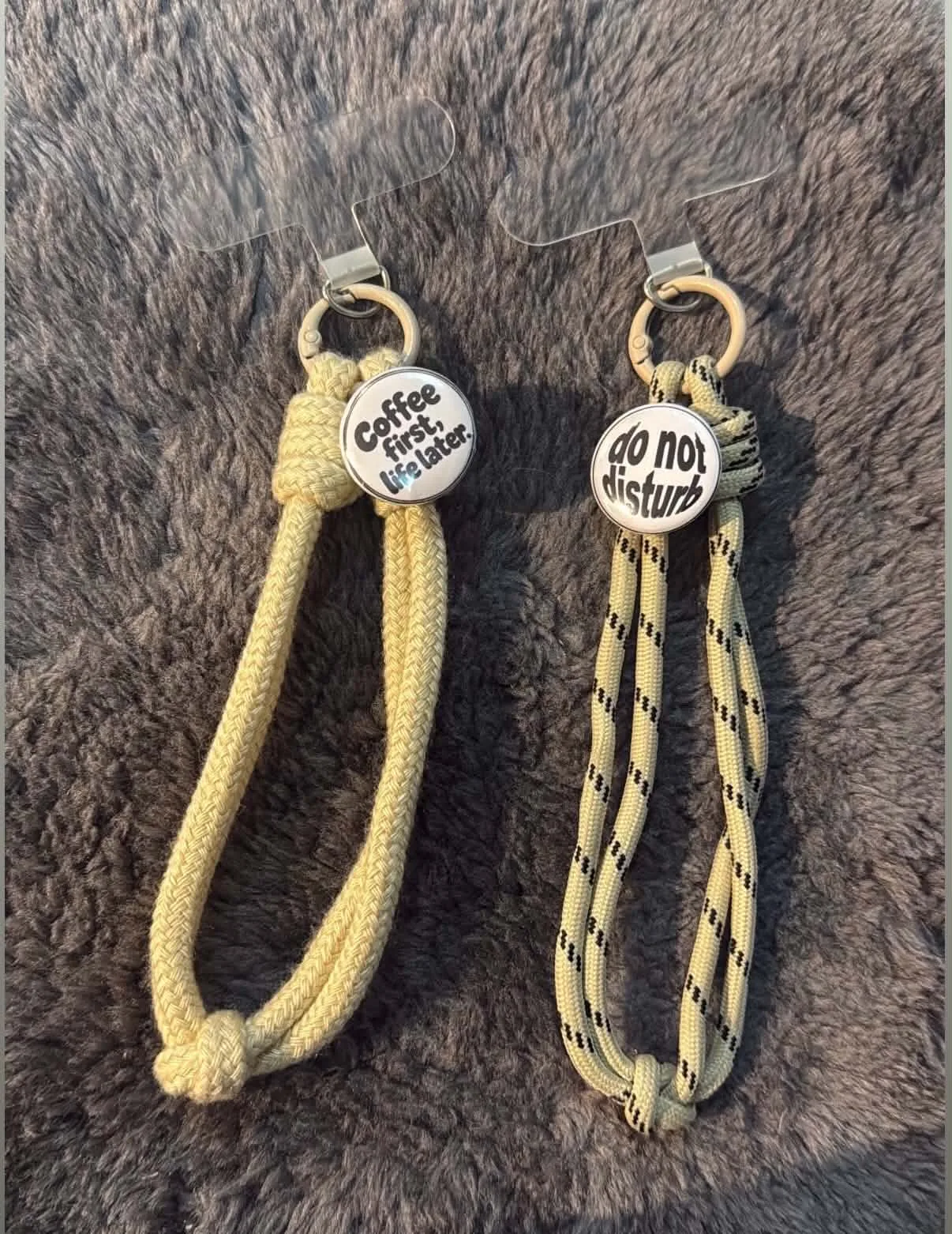 Phone strap with pin
