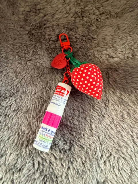 Strawberry inhaler charm